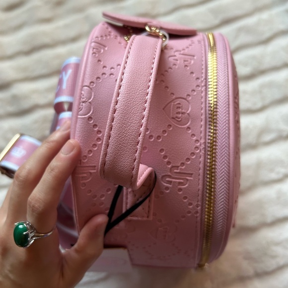 💜SOLD💜NWT Juicy By Juicy Couture Check Me Backpack Flamingo - Picture 9 of 13